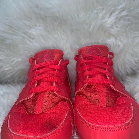 Air Huarache Run/ all red - Picture 3 of 8